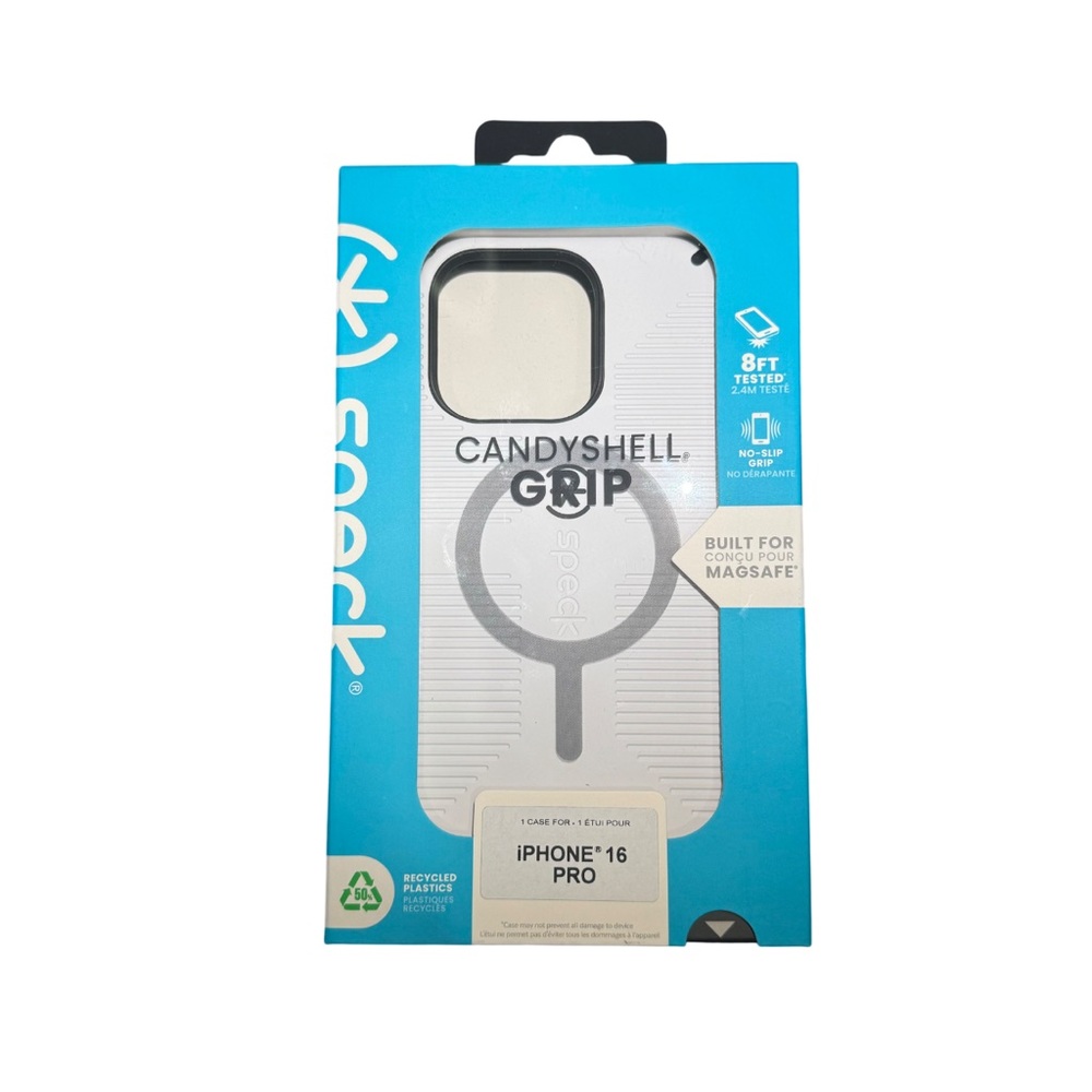 Speck CandyShell Grip Case for iPhone 16 Pro - White
